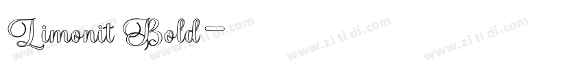 Limonit Bold字体转换